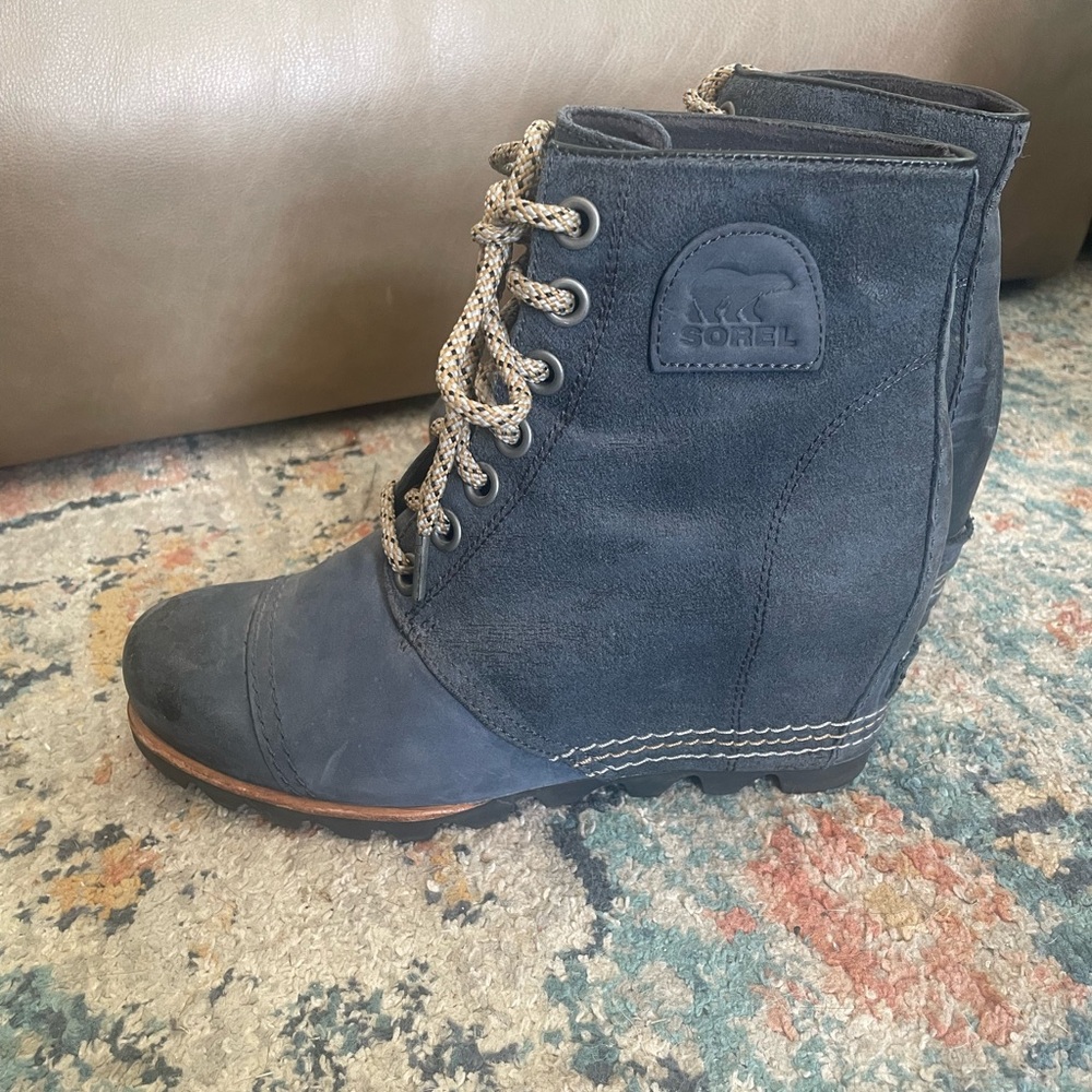 Sorel PDX Wedge Bootie - blue black - 9.5 - Picture 5 of 7